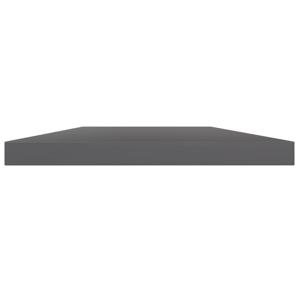 vidaXL Bookshelf Boards 8 pcs High Gloss Grey 100x20x1.5 cm Engineered Wood