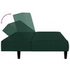 vidaXL 2-Seater Sofa Bed Dark Green Velvet