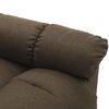 vidaXL Electric Recliner Chair Brown Fabric