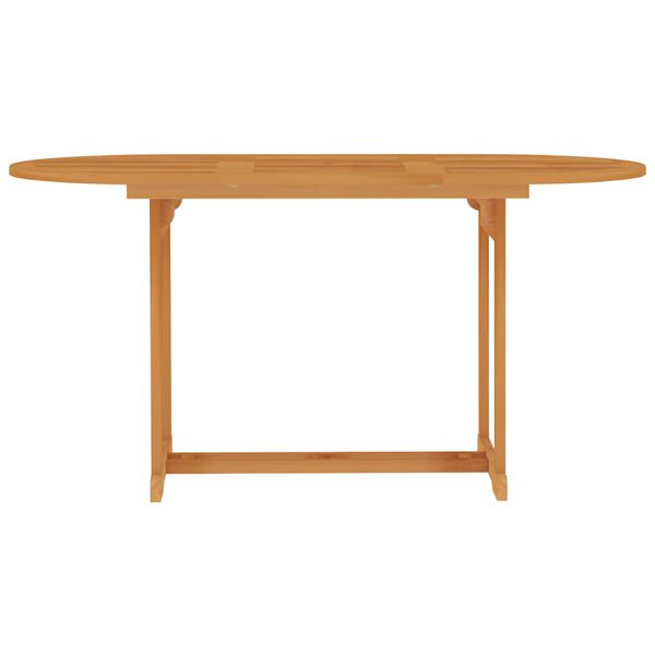 vidaXL 5 Piece Garden Dining Set Solid Teak Wood