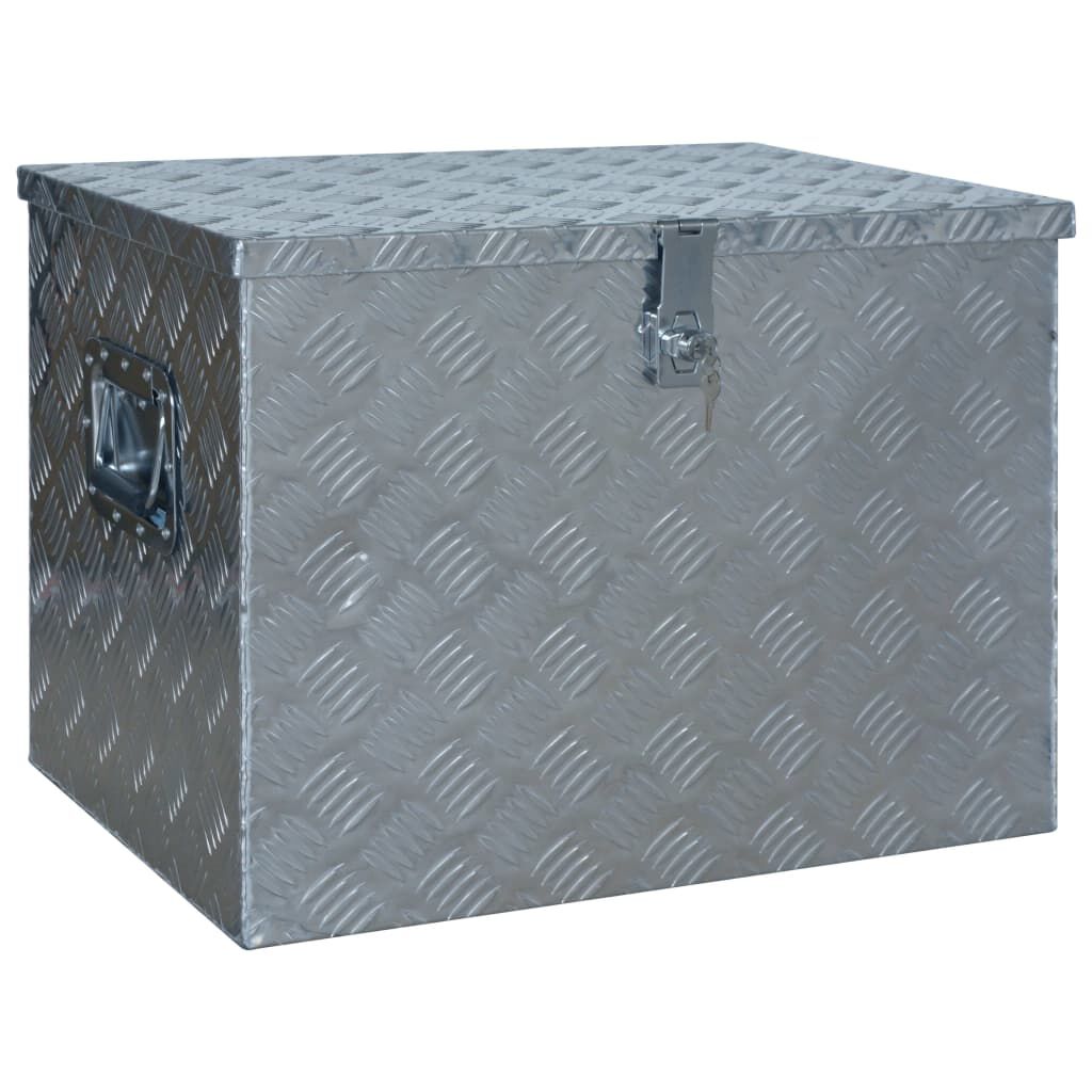 vidaXL Aluminium Box 610x430x455 mm Silver
