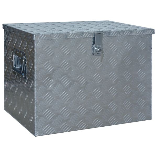 vidaXL Aluminium Box 610x430x455 mm Silver