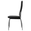 vidaXL Dining Chairs 2 pcs Black Faux Leather