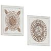vidaXL Hand-Carved Wall Panels 2 pcs MDF 40x40x1.5 cm