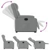 vidaXL Stand up Recliner Chair Light Grey Fabric