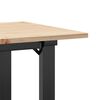 vidaXL Coffee Table O-Frame 90x40x45 cm Solid Wood Pine and Steel