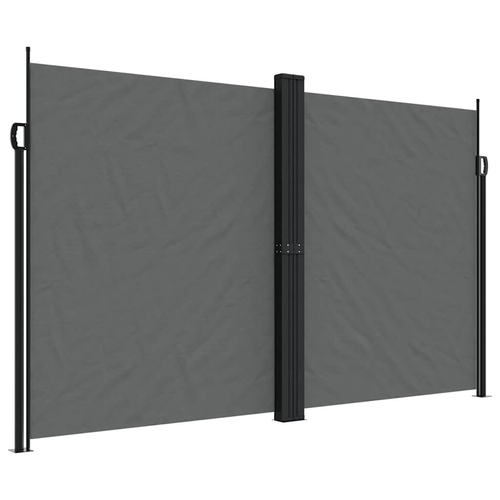 vidaXL Retractable Side Awning Anthracite 200x1000 cm