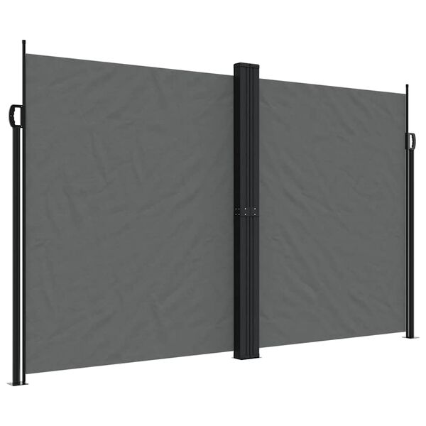 vidaXL Retractable Side Awning Anthracite 200x1000 cm
