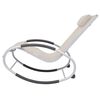 vidaXL Outdoor Rocking Chair Cream Textilene