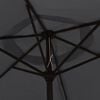 vidaXL Garden Parasol Black 200x224 cm Aluminium
