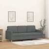 vidaXL 3-Seater Sofa Dark Grey Fabric 180 cm