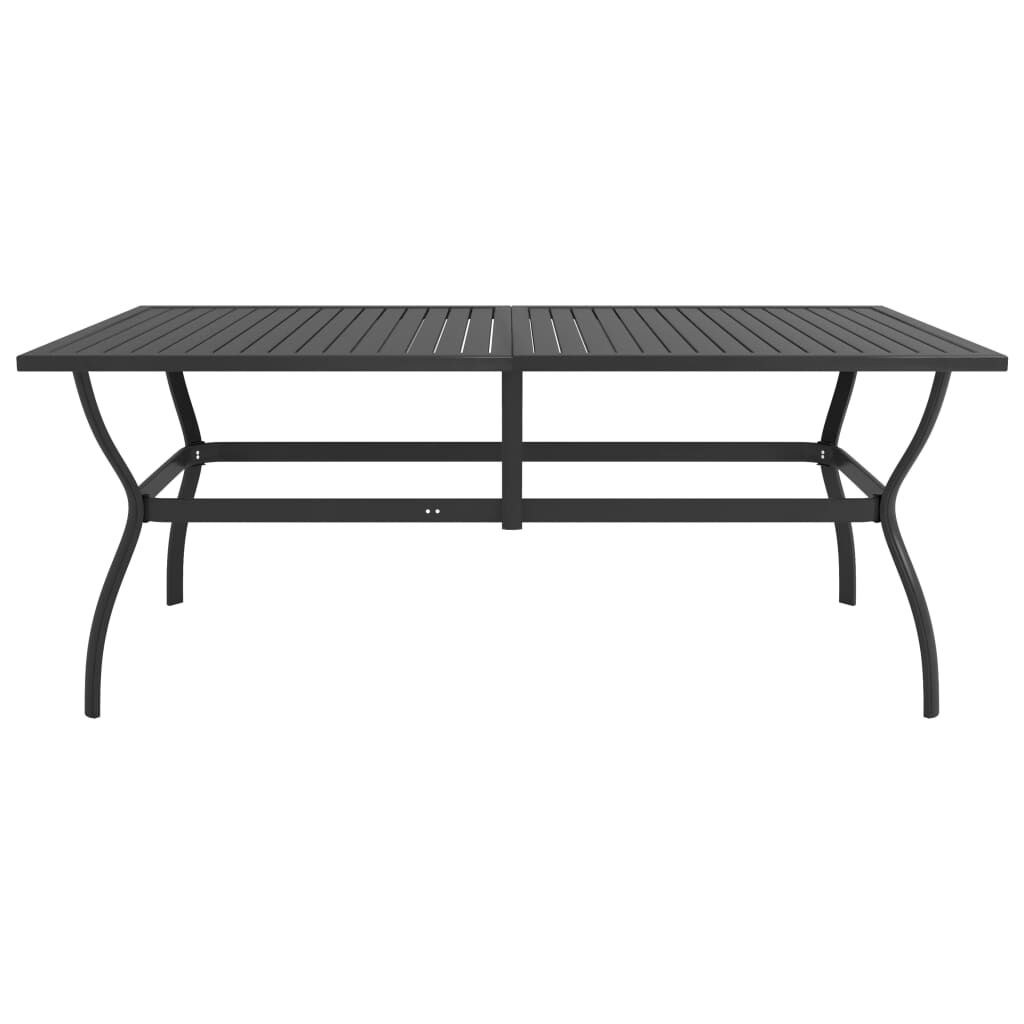 vidaXL Garden Table Anthracite 190x80x72 cm Steel