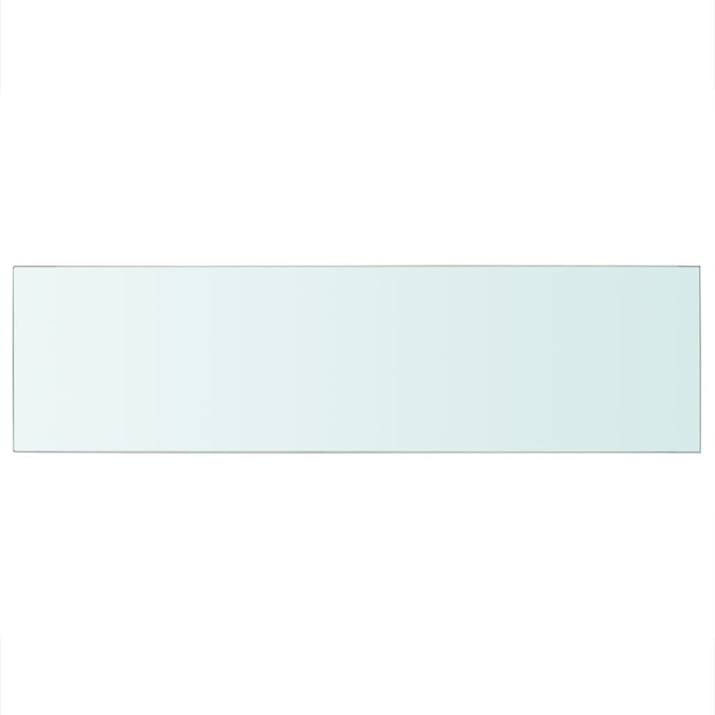 vidaXL Shelf Panel Glass Clear 90x25 cm