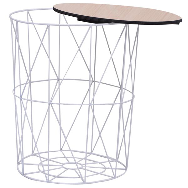 vidaXL Coffee Table White Ø 47 cm