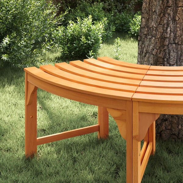 vidaXL Tree Bench Natural 160 x 80 x 45cm Solid Eucalyptus Wood
