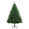 vidaXL Artificial Hinged Christmas Tree 300 LEDs & Ball Set 180 cm