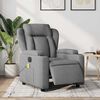 vidaXL Electric Massage Recliner Chair Light Grey Fabric