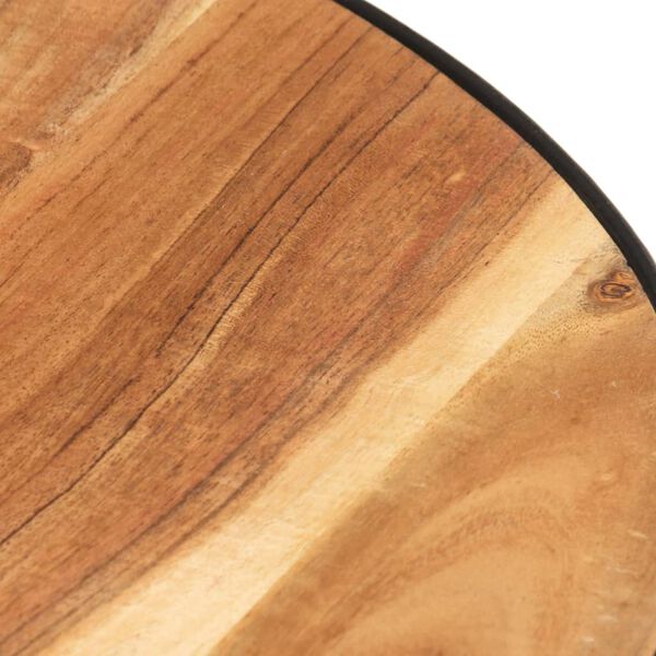 vidaXL Coffee Table Black 68x68x36 cm Solid Acacia Wood