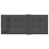 vidaXL Highback Chair Cushions 4 pcs Anthracite Oxford Fabric
