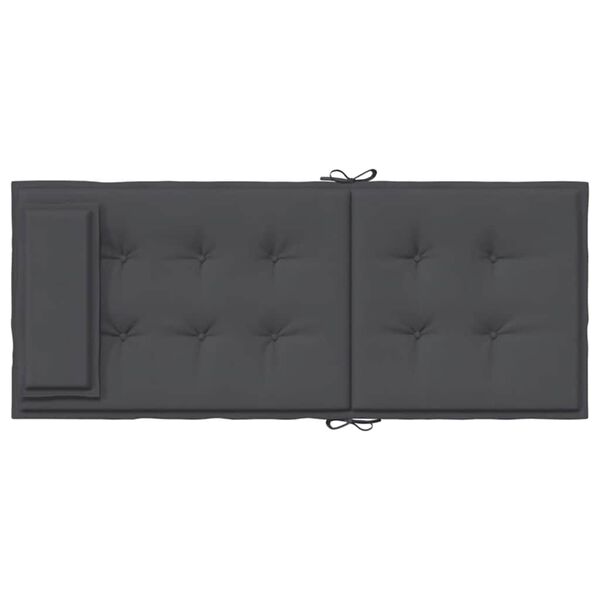vidaXL Highback Chair Cushions 4 pcs Anthracite Oxford Fabric