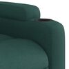 vidaXL Massage Recliner Chair Dark Green Fabric