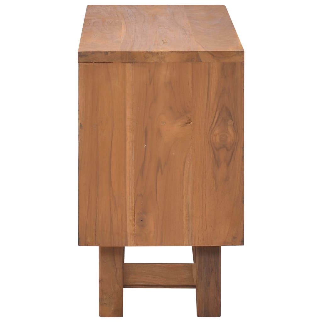 vidaXL TV Cabinet 80x30x50 cm Solid Teak Wood