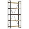 vidaXL 5-Tier Bookcase 90x30x180 cm Solid Reclaimed Wood