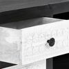 vidaXL Hand Carved TV Cabinet Grey&White 120x30x40 cm Solid Wood Mango