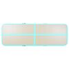 vidaXL Inflatable Gymnastics Mat with Pump 400x100x10 cm PVC Green
