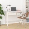 vidaXL Desk with Drawers White 100x50x78 cm Solid Wood Pine