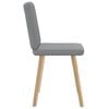 vidaXL Dining Chairs 2 pcs Light Grey Fabric