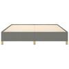 vidaXL Bed Frame without Mattress Dark Grey 193x203 cm King Fabric