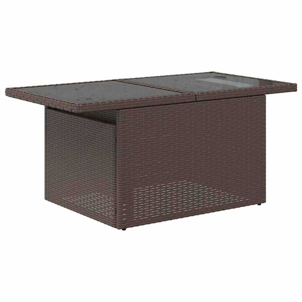 vidaXL Garden Sofa Set Manual 8 pcs Brown and red 100 x 55 x 73 cm