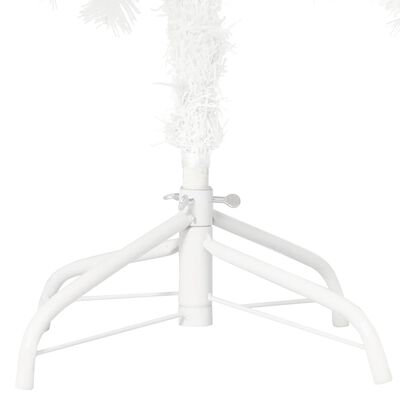 vidaXL Artificial Pre-lit Christmas Tree with Ball Set White 210 cm