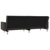 vidaXL 2-Seater Sofa Bed with Two Pillows Dark Grey Fabric