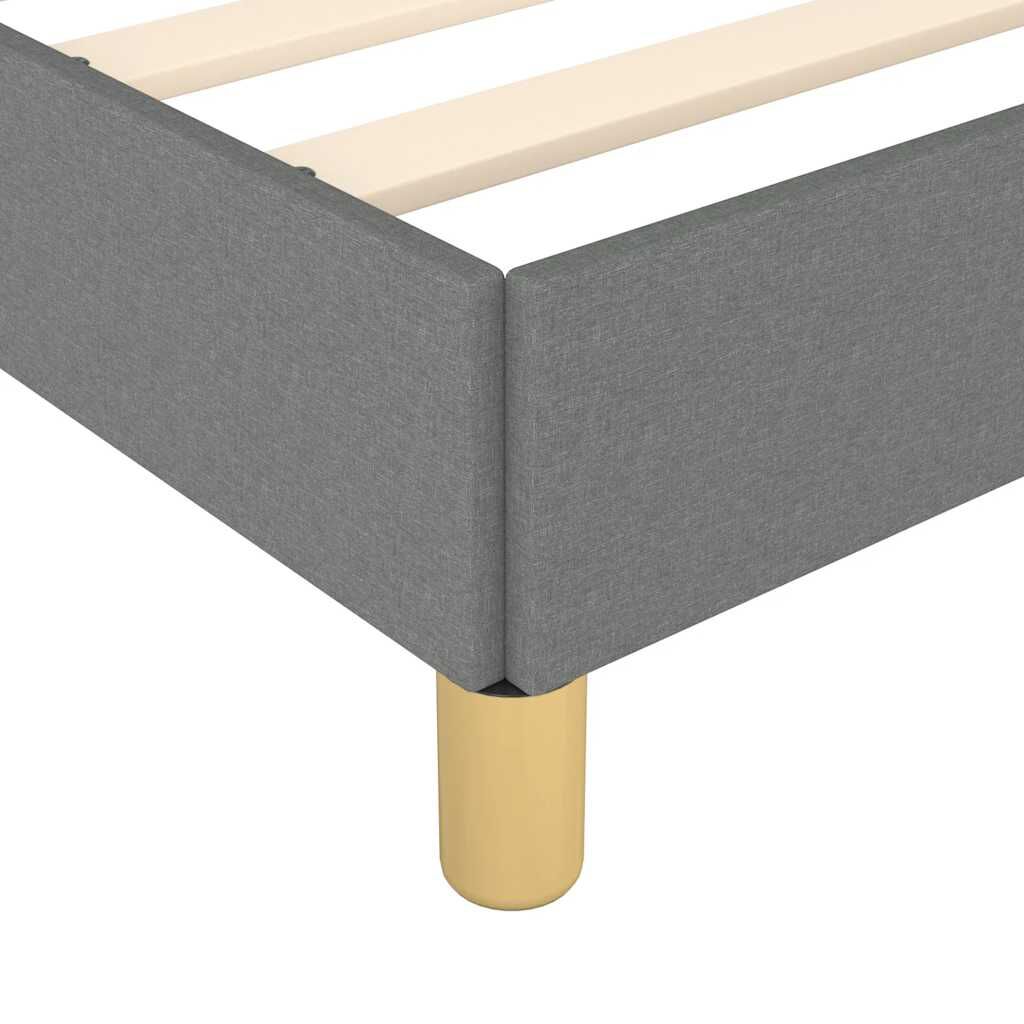 vidaXL Bed Frame without Mattress Dark Grey California King Fabric