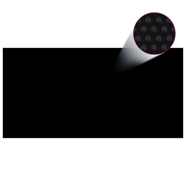 vidaXL Pool Cover Black 400x200 cm PE