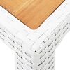 vidaXL 7 Piece Outdoor Dining Set Poly Rattan White