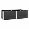 vidaXL Garden Raised Bed 200x100x54 cm WPC Grey