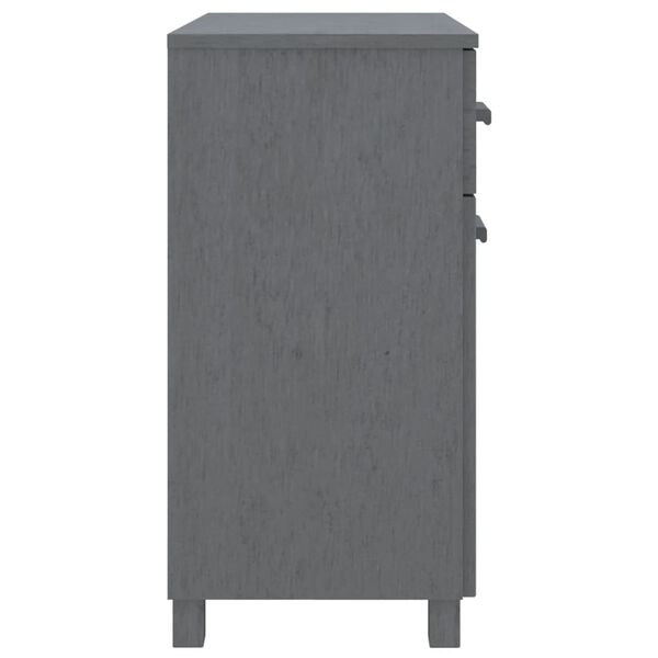 vidaXL Sideboard HAMAR Dark Grey 79x40x80 cm Solid Wood Pine