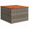vidaXL Garden Sofa Set with Storage 6 pcs Grey Poly rattan
