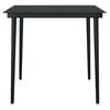 vidaXL 3 Piece Garden Dining Set Black