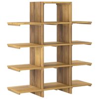 vidaXL Book Cabinet 100x30x120 cm Solid Wood Teak