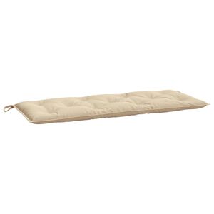 vidaXL Garden Bench Cushion Beige 120x50x7 cm Oxford Fabric