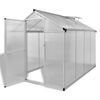 vidaXL Reinforced Aluminium Greenhouse with Base Frame 4.6 m²