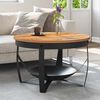 vidaXL Coffee Table Ø68x43 cm Solid Acacia Wood