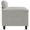 vidaXL Sofa Chair Light Grey 60 cm Microfibre Fabric