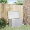 vidaXL Garden Storage Box Grey 109x67x65 cm