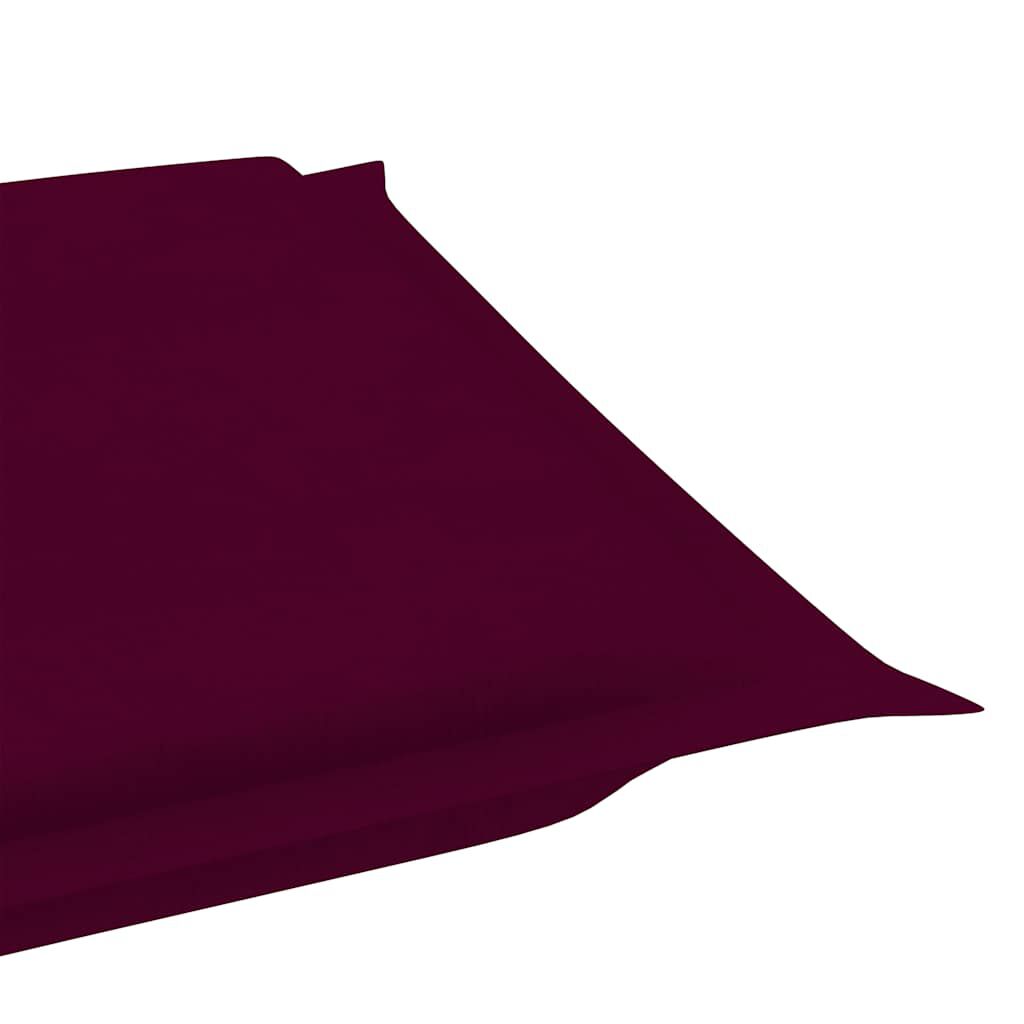 vidaXL Rocking Sun Lounger with Cushion Solid Teak Wood