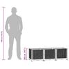 vidaXL Raised Bed 120x40x38 cm Polypropylene